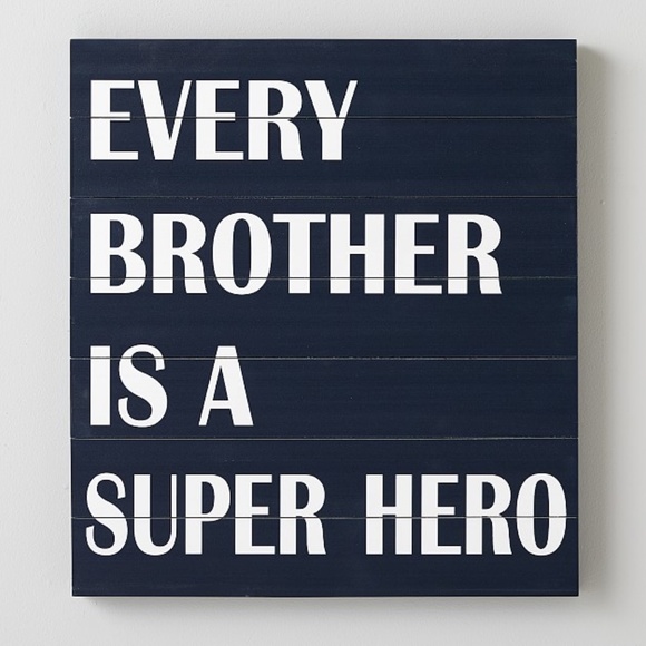 Pottery Barn Kids Every Brother is a Super Hero Art - Picture 2 of 3